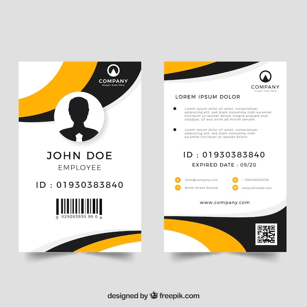 Id card template