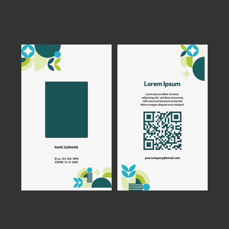 Vector id card03