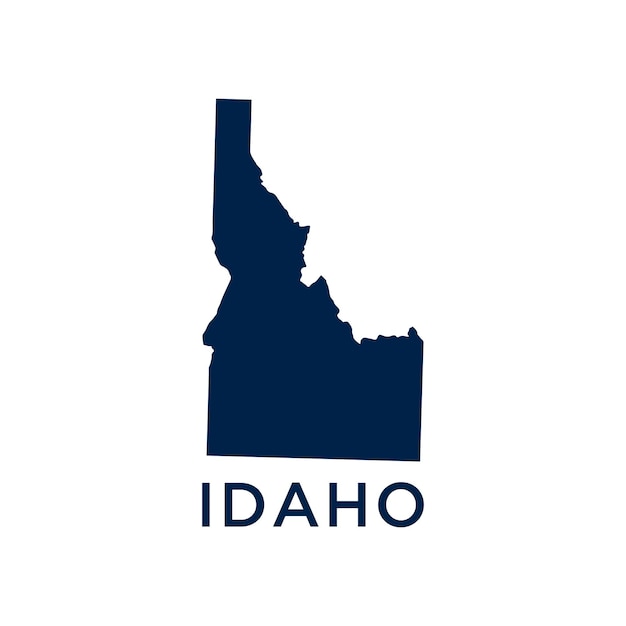 Idaho United States of America USA map illustration