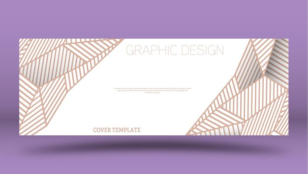 Vector idea of abstract geometry template for creative design of a cover booklet or brochure