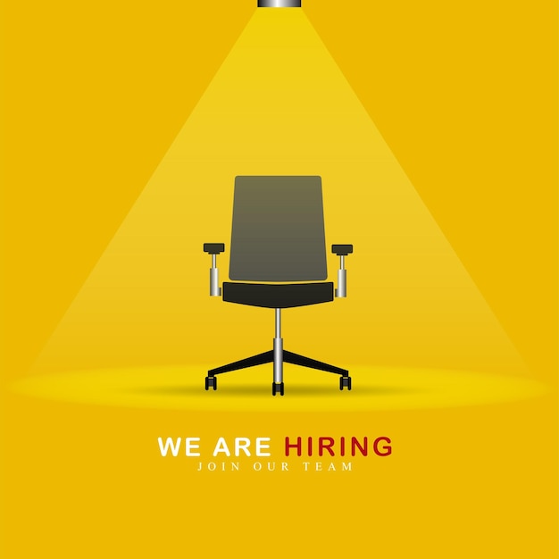 Vector idea, apply, workplace, join, research, black, professional, decorative, chairs, furniture, opportun