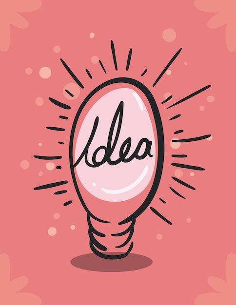 Idea bulb poster