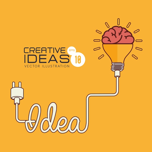 idea design, vector illustration.