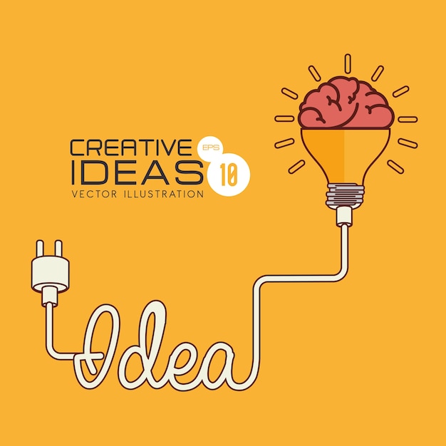 Idea design, vector illustration.