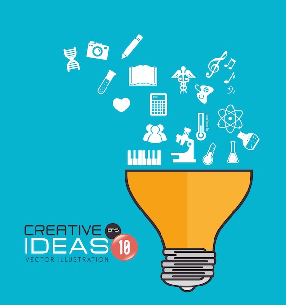 idea design, vector illustration.