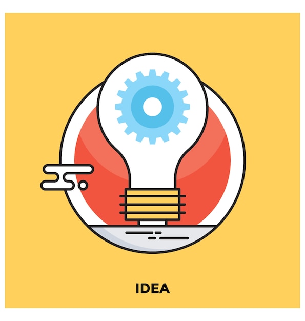 Idea flat vector icon