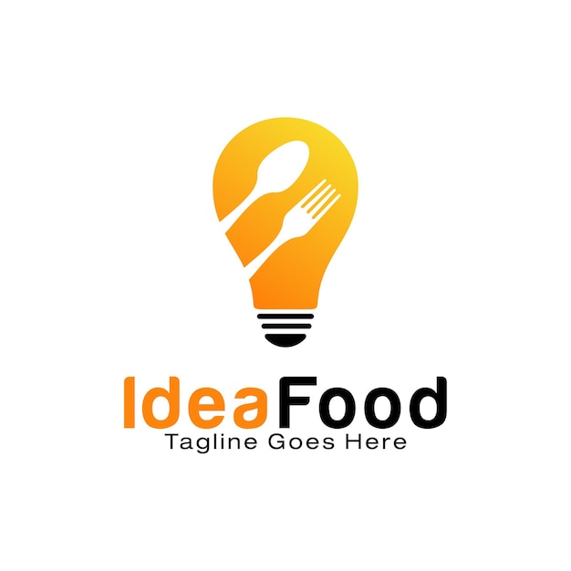 Modello di progettazione del logo idea food