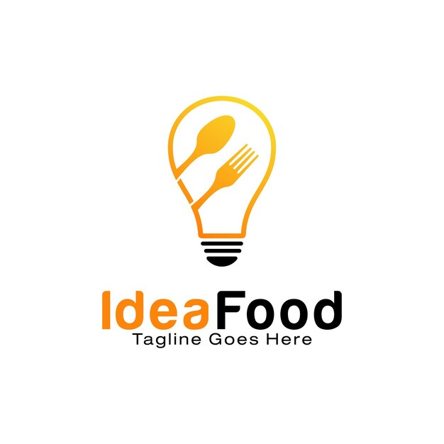 Modello di progettazione del logo idea food