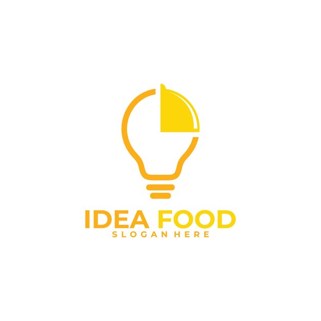 Idea food logo vector design template