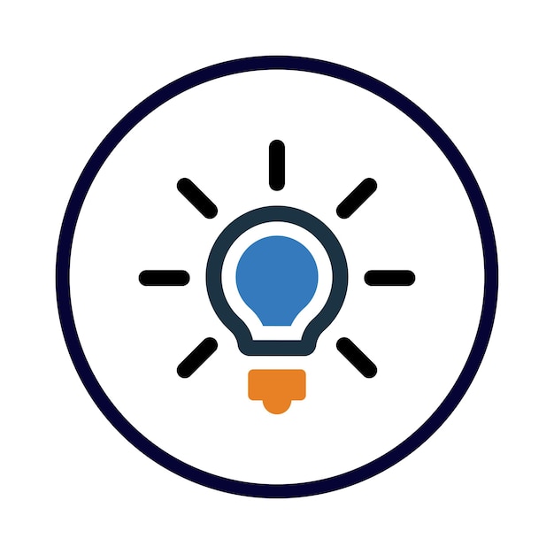 idea gear bulb light bulb hand idea on hand icon