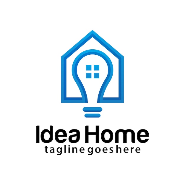 Шаблон дизайна логотипа Idea Home