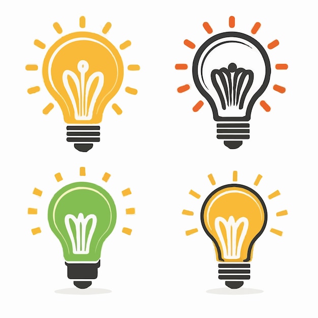 idea icon on a white background illustration