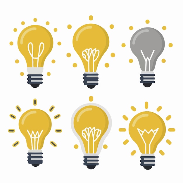 idea icon on a white background illustration