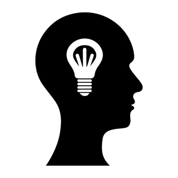 Idea Silhouette clipart on a white background