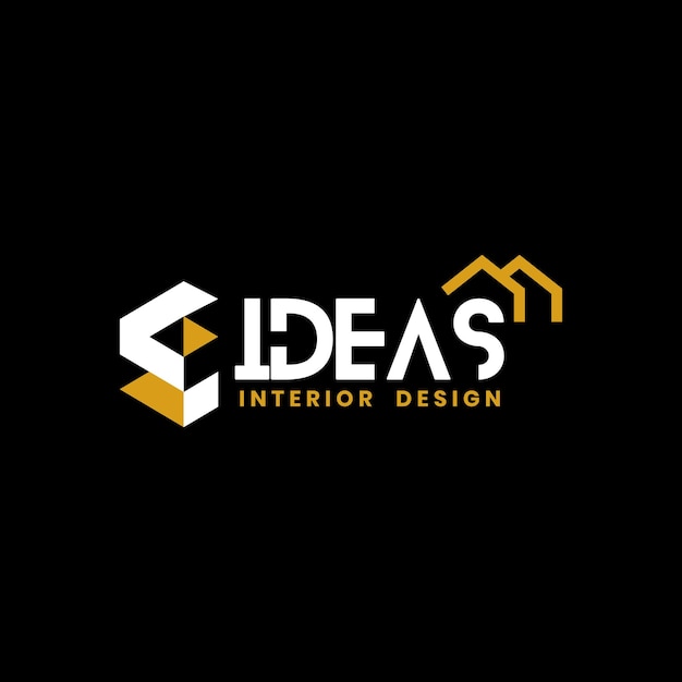 Vettore idee interior design logo design