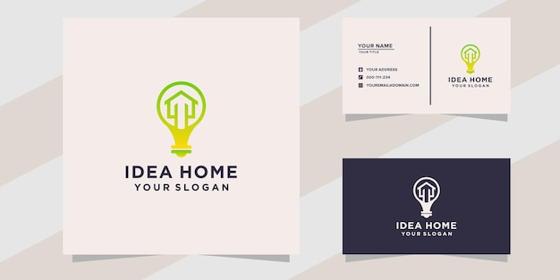 Idee huis logo sjabloon