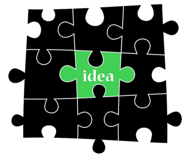 Idee puzzel achtergrond