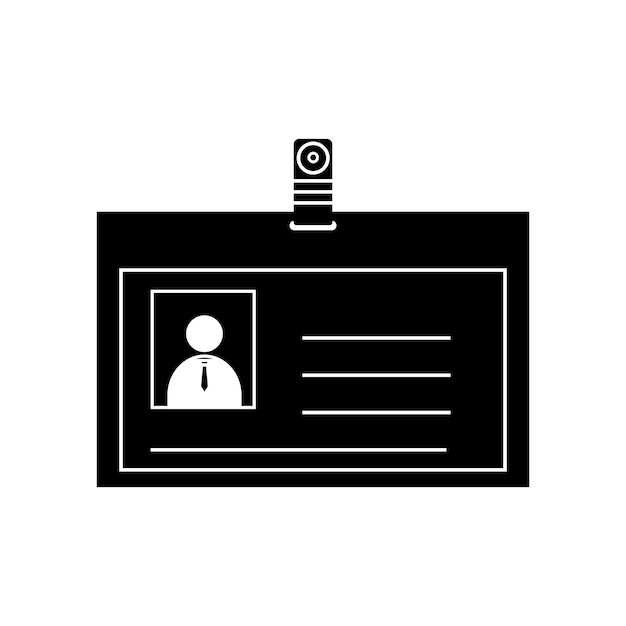 Vector identity card icon