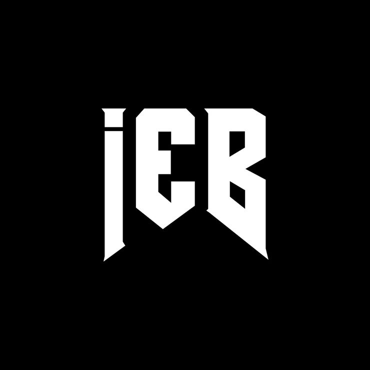 Vector ieb 字母標誌設計 科技公司 ieb 標誌設計 黑白色配色 ieb 標誌 ieb 矢量 ieb 設計 ieb 圖標 ieb 文字體 ieb 排版標誌設計