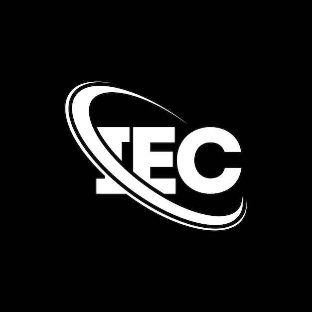 Логотип IEC буква IEC буква дизайн логотипа IEC инициалы IEC логотипа, связанного с кругом и заглавными буквами монограмма логотип IEC типография для технологического бизнеса и бренда недвижимости