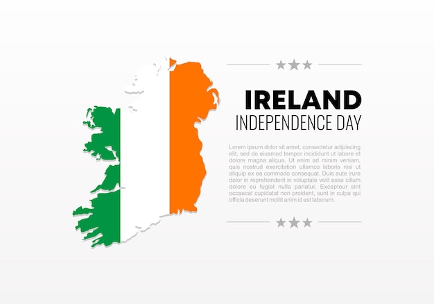 Ierland onafhankelijkheidsdag achtergrond banner poster voor nationale viering