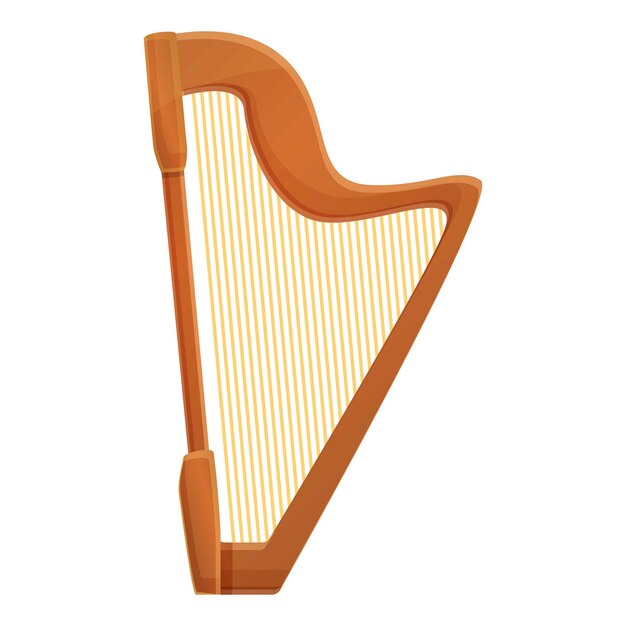 Vector ierse harp pictogram cartoon van ierse harp vector pictogram voor webdesign geïsoleerd op een witte achtergrond