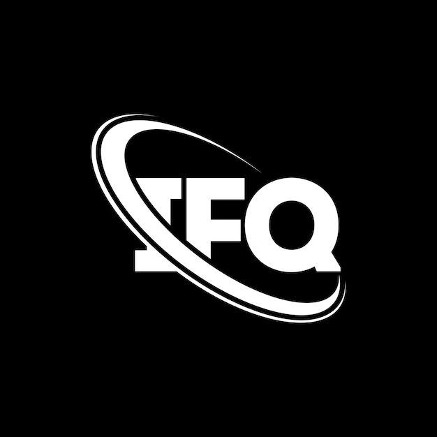 벡터 ifq 로고: ifq 문자 ifq 글자 로고 디자인 이니셜 ifq 로그와 원과 대문자 모노그램 로고 ifq 테이포그래피 기술 비즈니스 및 부동산 브랜드