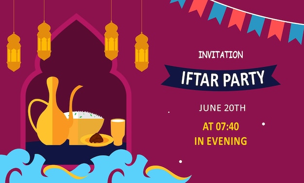 Iftar eten na vasten feest feest cerebration