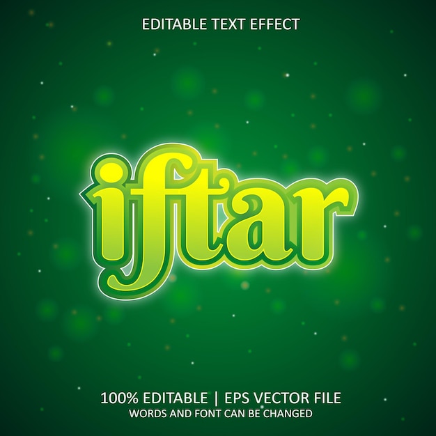 Iftar-teksteffect