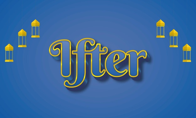 Ifter 3d editable text effect