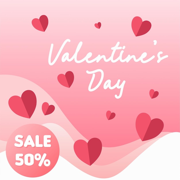 ig sale valentines day advertising background