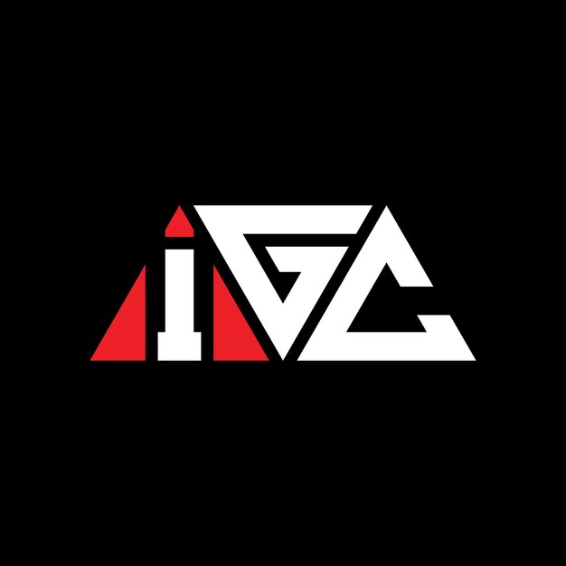 igc triangle letter logo design with triangle shape igc triangle logo design monogram igc triangle vector logo template with red color igc triangular logo simple elegant and luxurious logo igc
