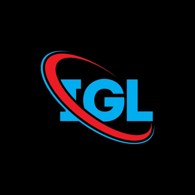 IGLのロゴ IGLの文字 IGLの字母 IGLのデザイン IGLのイニシャル IGLの円と大文字のモノグラム IGLのタイポグラフィー IGLのテクノロジービジネスと不動産ブランド