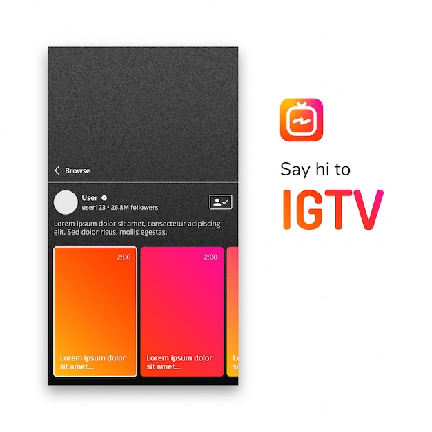 Igtv berichtsjabloon