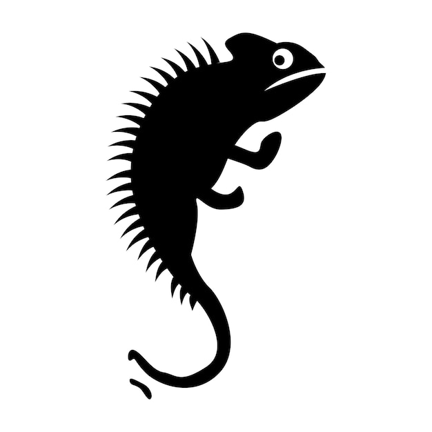 Iguana vector icon design Animal flat icon