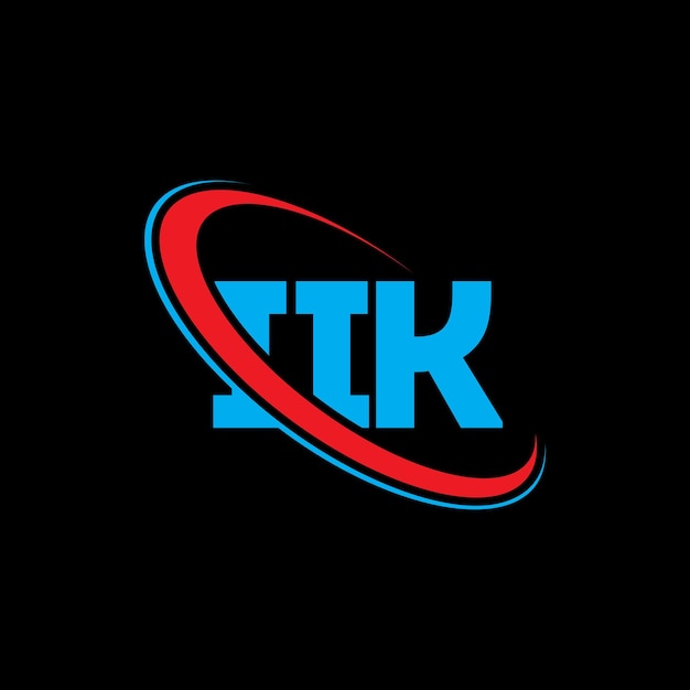 I.I.K. のロゴI.I.C. の文字II.I.L.K.のロゴデザインイニシャルII.K. ロゴ円と大文字のモノグラムII.A.K.ロゴ技術事業と不動産ブランドのII.Kタイポグラフィー