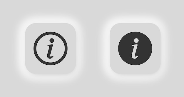 Iinformation icon info illustration symbol app button vector