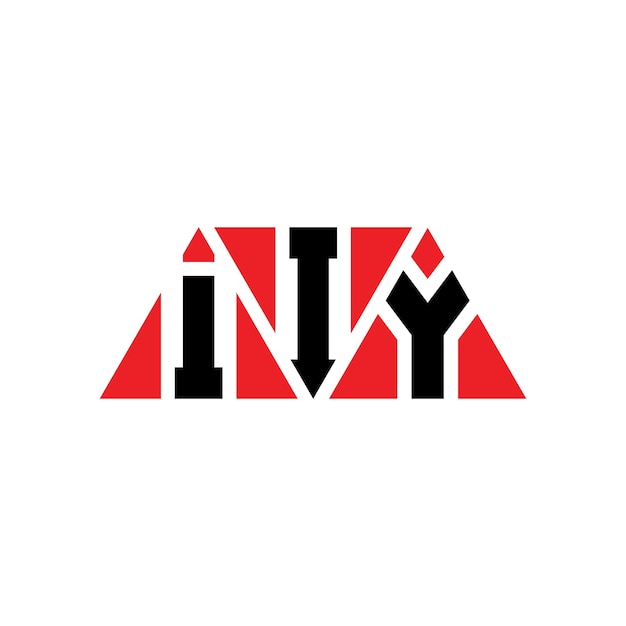 IIY driehoek letter logo ontwerp met driehoek vorm IIY drieHoek logo ontwerp monogram IIY drie hoek vector logo sjabloon met rode kleur IIY drie Hoekige logo eenvoudig Elegant en luxe logo IIY