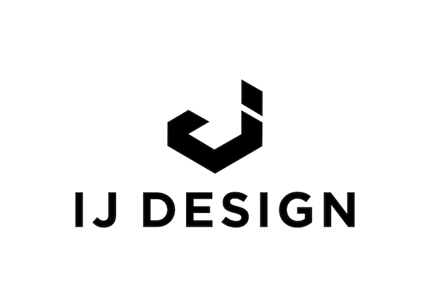 Ij logo design vector illustration