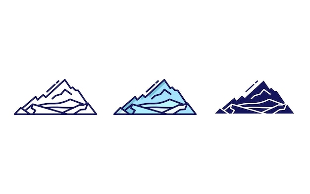 ijs berg vector icoon