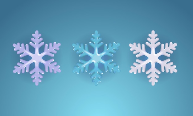 IJs en gouden sneeuwvlokken d vector realistische pictogrammenset kerstversiering