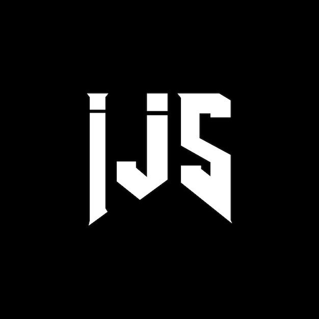 IJS letter logo ontwerp voor technologiebedrijf IJS logo ontwerp zwarte en witte kleurencombinatie IJS logo IJS vector IJS ontwerp IJS icoon IJS alfabet IJS typografie logo ontwerp