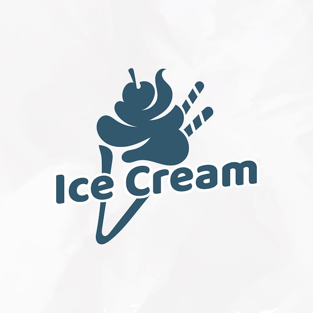 Ijs logo sjabloonontwerp vector illustratie
