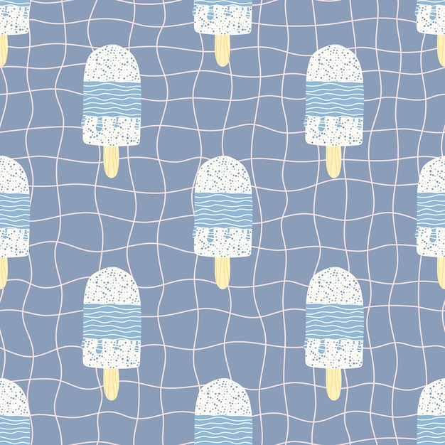 Vector ijs naadloos patroon vector achtergrond voor ontwerp textiel babykleertjes