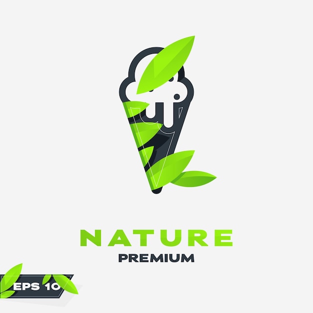 IJs Natuur Bladeren Logo