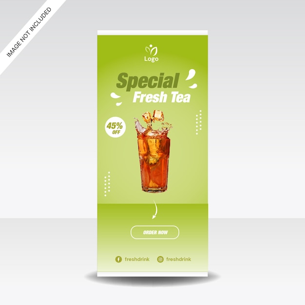 ijs thee roll up banner display stand banner