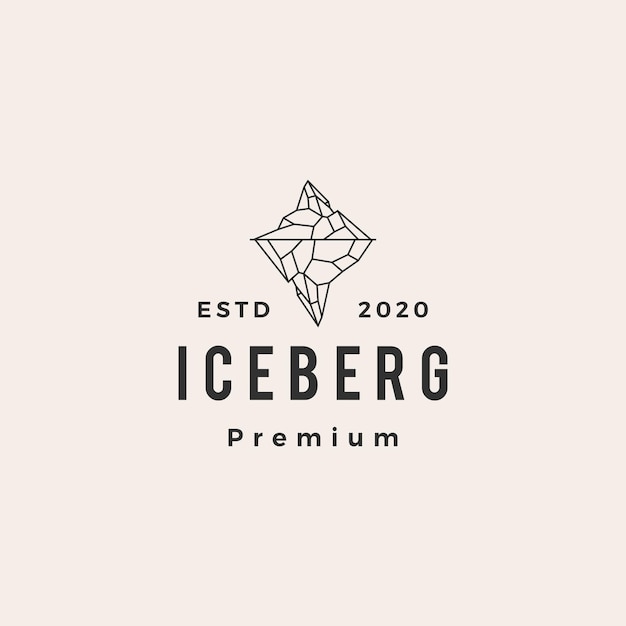 Ijsberg hipster vintage logo