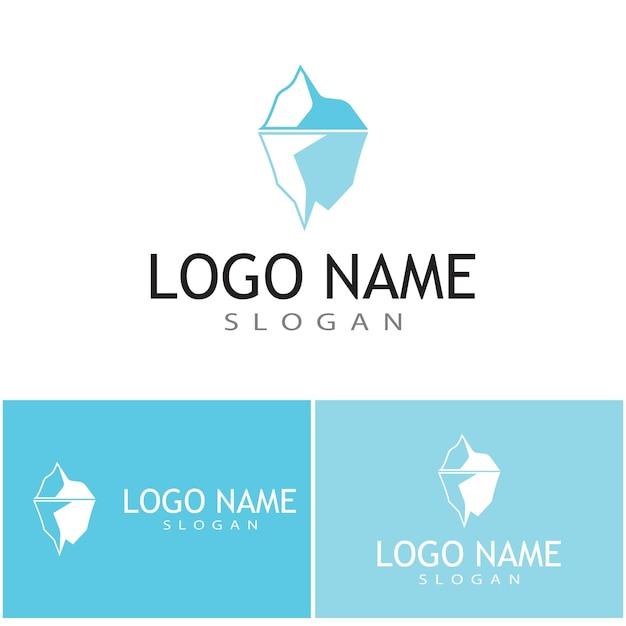 Ijsberg Logo Template vector symbool