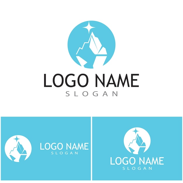 Ijsberg Logo Template vector symbool