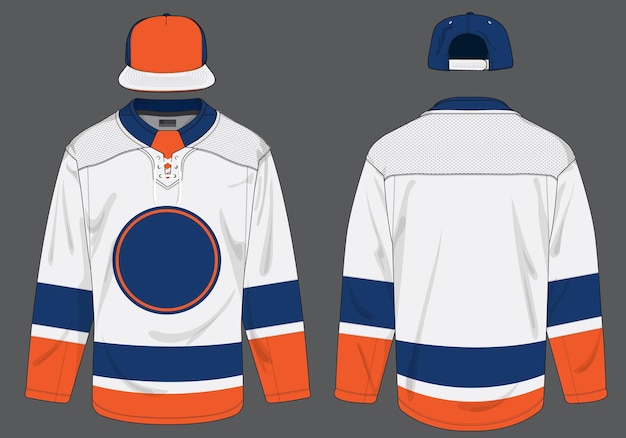 ijshockey jersey uniforme sjabloon vectorkit